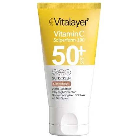 کرم ضد آفتاب رنگی ویتالیر SPF 50 مدل CB ‌مناسب انواع پوست‌ حجم 40 میلی‌لیتر